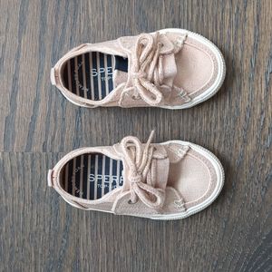 Sperry rose gold toddler shoes